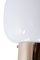 Brass Wall Lamp in White Glass 5