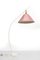 Lámpara de pie con pantalla rosa, Imagen 1