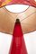 Red Ceramic Table Lamp, 1970s, Image 3