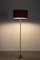Floor Lamp with Striped Red Shade 7
