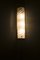 Lampada da parete in vetro e ottone, Immagine 1