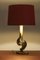 Lámpara de mesa italiana de latón, Imagen 1