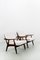 Set da salotto Ge270 attribuito a Hans Wegner per Getama, set di 3, Immagine 3