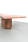 Red Travertine Dining Table with Bronze Paco Rabanne by Jean Claude Mahey, Image 4