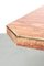 Red Travertine Dining Table with Bronze Paco Rabanne by Jean Claude Mahey 5