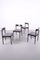 Dark Wood Dining Chairs, Set of 4, Image 1