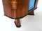 Italian Rosewood and Blue Mirror Bar Cabinet, 1950s 9