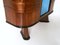 Italian Rosewood and Blue Mirror Bar Cabinet, 1950s, Image 9