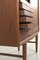 Vintage Brown Teak Highboard 4