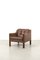 Fauteuil Vintage en Cuir Marron 1