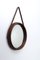 Vintage Danish Leather Mirror 1