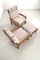 Borneo High Back Armchairs and Footstool by Sven Ellekaer, Set of 3 8