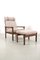 Borneo High Back Armchairs and Footstool by Sven Ellekaer, Set of 3 3