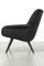 Vintage Black Armchair, 1950s 2