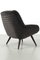 Schwarzer Vintage Sessel, 1950er 3