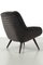 Vintage Black Armchair, 1950s 3