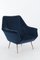 Italian Dark Blue Armchair, Image 2