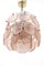 Lámpara colgante de vidrio rosa de Kalmar, Imagen 7