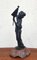 Japanese Artist, Meiji Sculpture of Young Woman with Parasol, 19th Century, Bronze 5