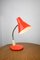 Adjustable Desk Lamp in Orange Painted Metal and Chrome-Plated Spiral Arm, 1970s 5