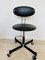 Vintage Black Kovona Office Stool Model Z-370, 1960s 1