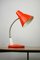 Adjustable Desk Lamp in Orange Painted Metal and Chrome-Plated Spiral Arm, 1970s 9