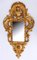 Espejo de cámara de madera dorada, siglo XVIII, Imagen 1