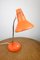 Adjustable Desk Lamp in Orange Painted Metal from TEP, 1970s 3
