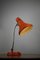 Adjustable Desk Lamp in Orange Painted Metal from TEP, 1970s 2