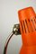 Adjustable Desk Lamp in Orange Painted Metal from TEP, 1970s 10