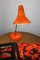 Adjustable Desk Lamp in Orange Painted Metal from TEP, 1970s 5