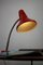 Adjustable Desk Lamp in Red Painted Metal and Chrome-Plated Spiral Arm from Tep, 1970s 2
