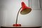 Lampe de Bureau Ajustable en Métal Peint en Rouge et Bras en Spirale Chromé de Tep, 1970s 8