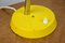 Lámpara de escritorio ajustable de metal pintado en amarillo y brazo en espiral cromado de TEP, años 70, Imagen 4