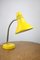 Adjustable Desk Lamp in Yellow Painted Metal and Chrome-Plated Spiral Arm from TEP, 1970s, Image 1