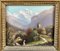 Le rovine di Undspunnen e la Jungfrau, Olio su cartone, XIX secolo, Immagine 2