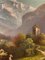 La ruina Undspunnen y el Jungfrau, óleo sobre cartón, siglo XIX, Imagen 6