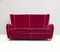 Red Velvet Sofa by Paolo Buffa, 1950s 5