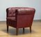 Swedish Crimson Red Chesterfield Club Chair in Patinated Leather, 1930s, Image 8