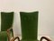 Vintage Italian Armchairs in Green Velvet, 1950s, Set of 2 14