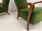 Italienische Vintage Sessel aus Grünem Samt, 1950er, 2er Set 3