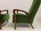 Vintage Italian Armchairs in Green Velvet, 1950s, Set of 2, Image 10
