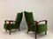 Vintage Italian Armchairs in Green Velvet, 1950s, Set of 2 4