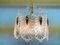 Petite Lampe à Suspension Hollywood Regency en Verre et Métal Plaqué Or, 1960s 4