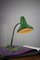 Adjustable Desk Lamp in Green Painted Metal and Chrome-Plated Spiral Arm from TEP, 1970s 2