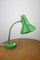 Adjustable Desk Lamp in Green Painted Metal and Chrome-Plated Spiral Arm from TEP, 1970s 4