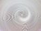 Centro de mesa Filigrana de cristal de Murano transparente en blanco azur de Barovier & Toso, años 80, Imagen 2