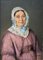 Julie Sandoz, Porträt, Öl auf Karton, 1850, gerahmt 2