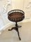 Lampada da tavolo rotonda vittoriana in mogano, metà XIX secolo, Immagine 1