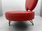 Vintage Italian Red Leather Fiammette Heart Sofa by Domusnova, Image 13